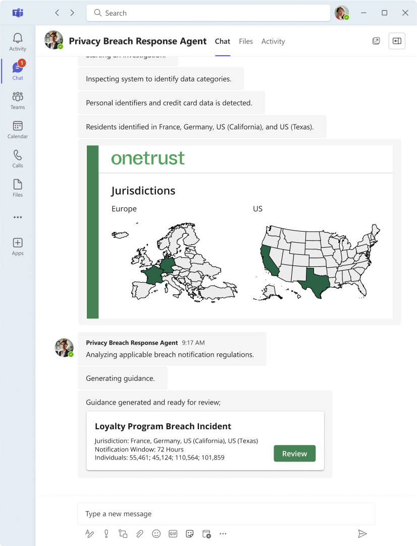 Screenshot of the Incident Detail screen integrated with Microsoft Copilot